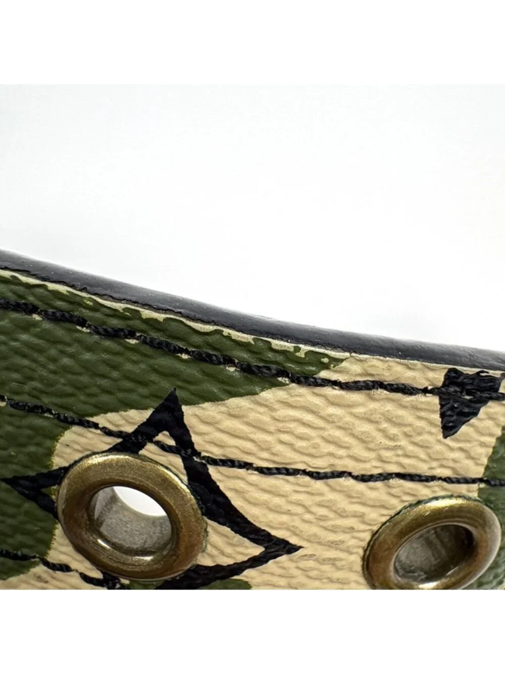 Louis Vuitton Ceinture Monogram Moflage Belt Takashi Murakami Leather Green